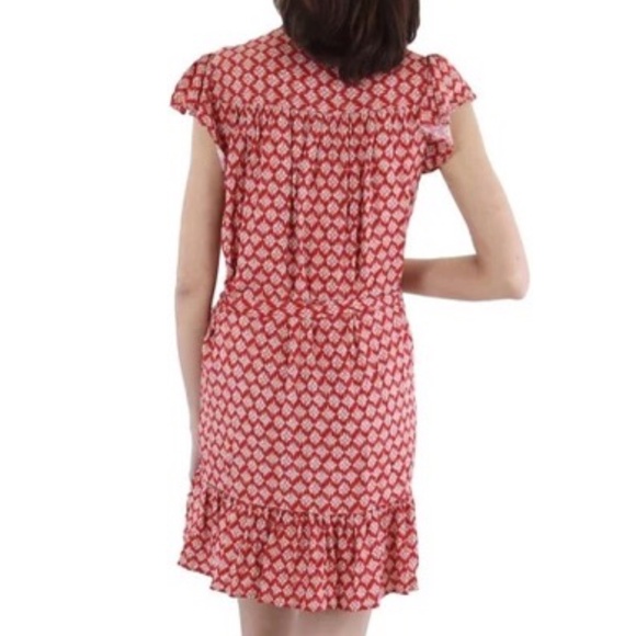 NWT nautical Jeans Co. V-neck crochet shift dress size Medium - Picture 4 of 7